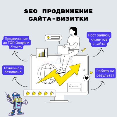 Услуга SEO продвижение сайта-визитки - купить в Селищах